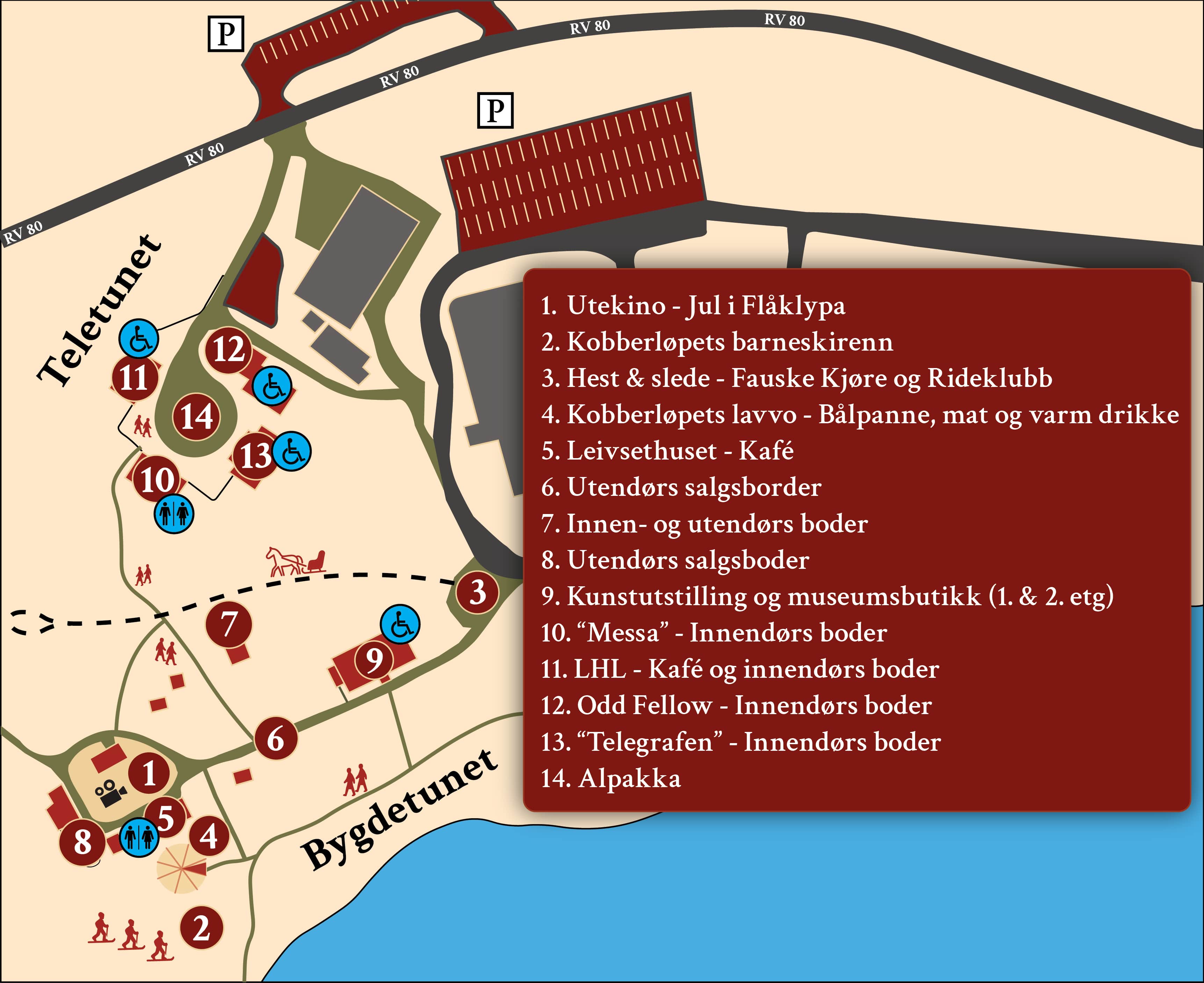 Festivalkart for Jul på Tunet – Bygdetunet og Teletunet